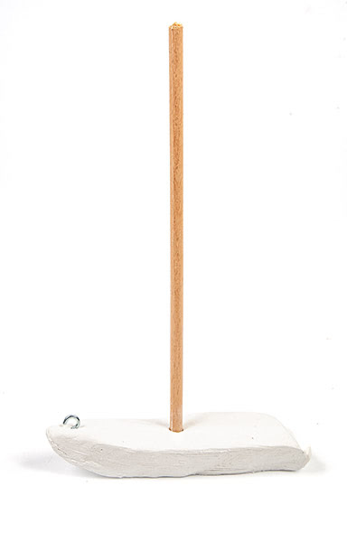 Segelboot mit Makramee-Segel basteln - Schritt 1