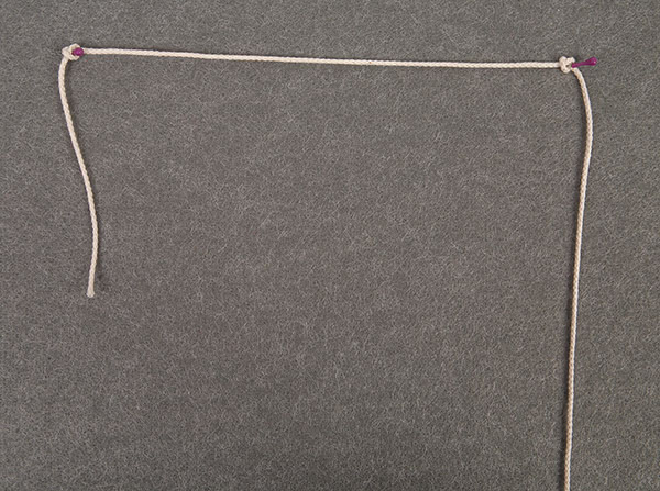 Segelboot mit Makramee-Segel basteln - Schritt 3