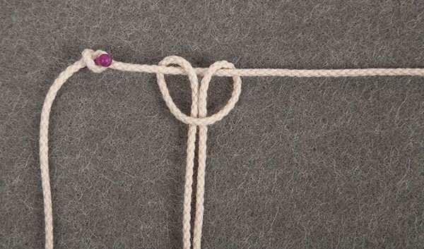 Segelboot mit Makramee-Segel basteln - Schritt 4