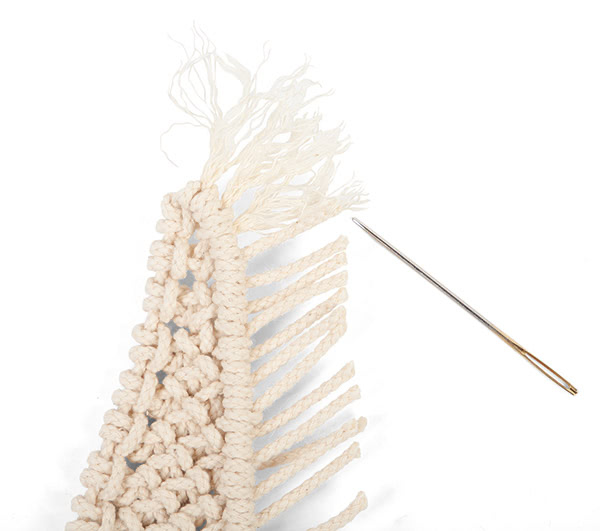 Segelboot mit Makramee-Segel basteln - Schritt 25