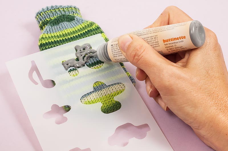 Sockenbremse auftragen