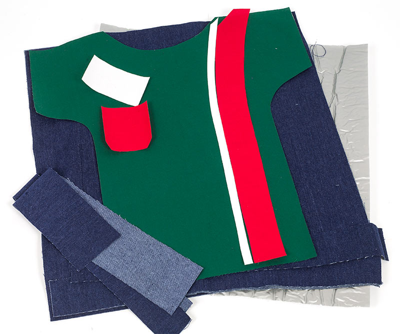 Stadionkissen nähen - Material zuschneiden