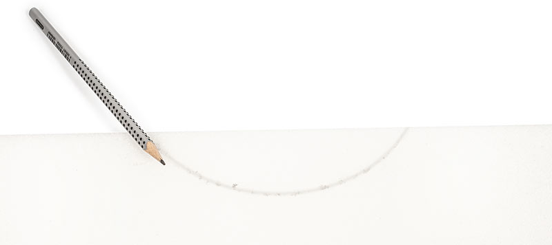 Stadionkissen nähen - Schaumstoff anzeichnen