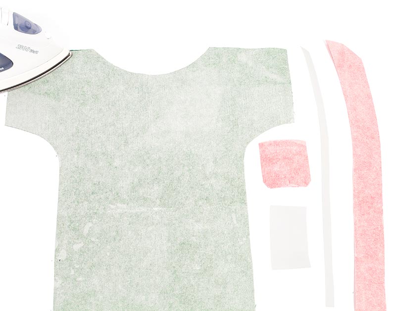 Stadionkissen nähen - Vliesofix aufbügeln