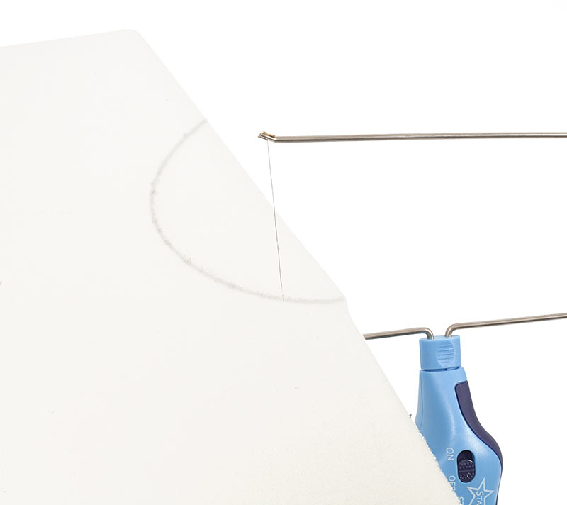 Stadionkissen nähen - Schaumstoff zuschneiden