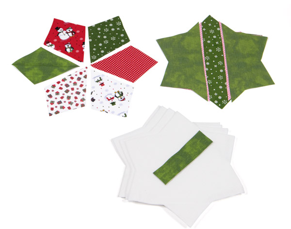 Sterntopflappen nähen - Schritt 1 Sterntopflappen nähen - Schritt 1