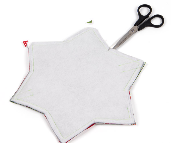 Sterntopflappen nähen - Schritt 12 Sterntopflappen nähen - Schritt 12
