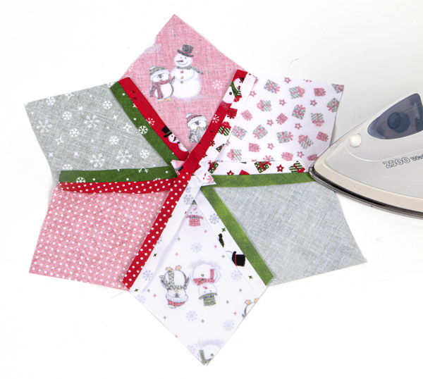 Sterntopflappen nähen - Schritt 3 Sterntopflappen nähen - Schritt 3