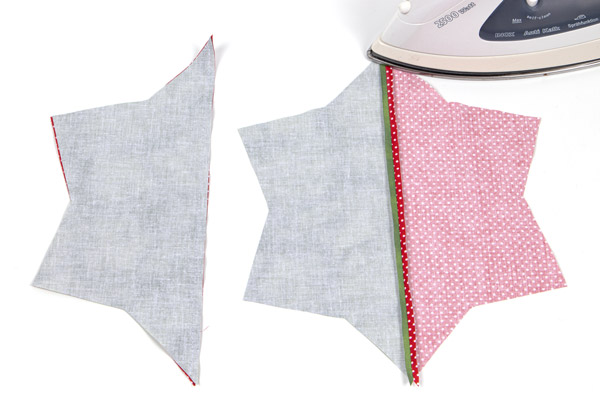 Sterntopflappen nähen - Schritt 5 Sterntopflappen nähen - Schritt 5