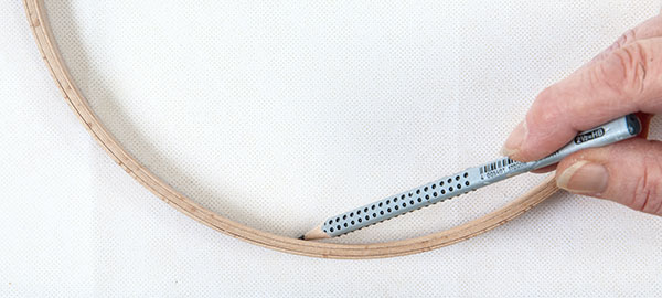 Stickbilder einrahmen - Schritt 1