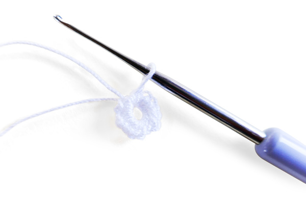 Traumfänger häkeln - Schritt 1 Traumfänger häkeln - Schritt 1