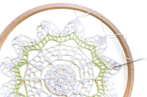 Traumfänger häkeln - Schritt 3 Traumfänger häkeln - Schritt 3