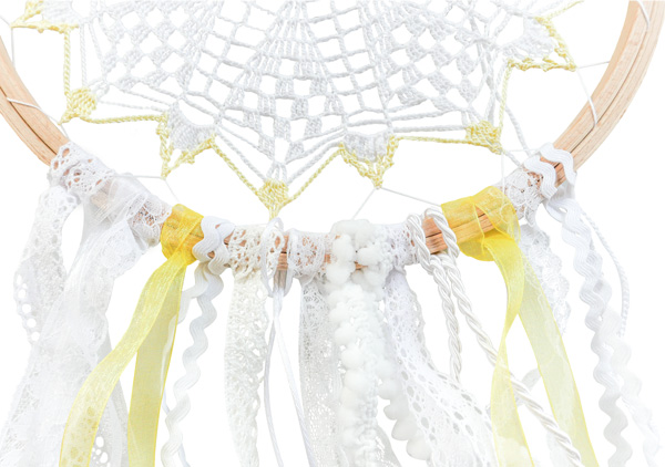 Traumfänger häkeln - Schritt 5 Traumfänger häkeln - Schritt 5