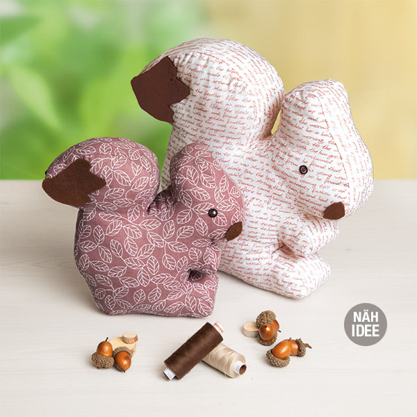 Stoff-Eichhörnchen nähen