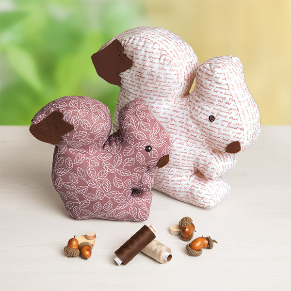 Stoff-Eichhörnchen nähen