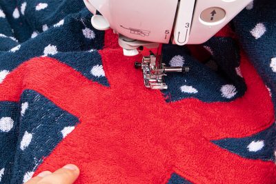 Strandtuch nähen - Schritt 4