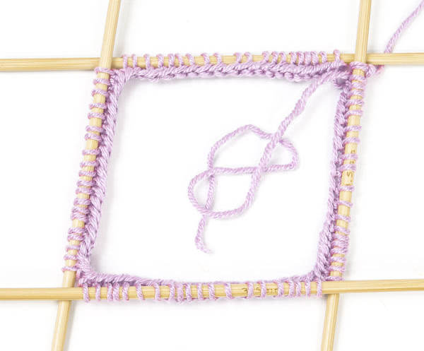 Haargummi stricken - Schritt 1 Haargummi stricken - Schritt 1