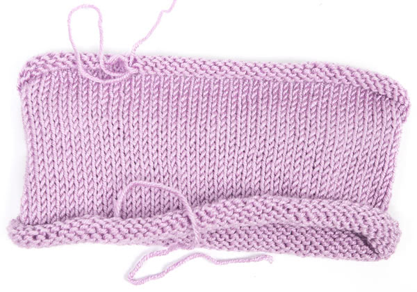 Haargummi stricken - Schritt 2 Haargummi stricken - Schritt 2