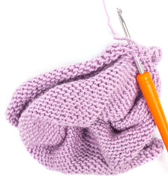 Haargummi stricken - Schritt 4 Haargummi stricken - Schritt 4