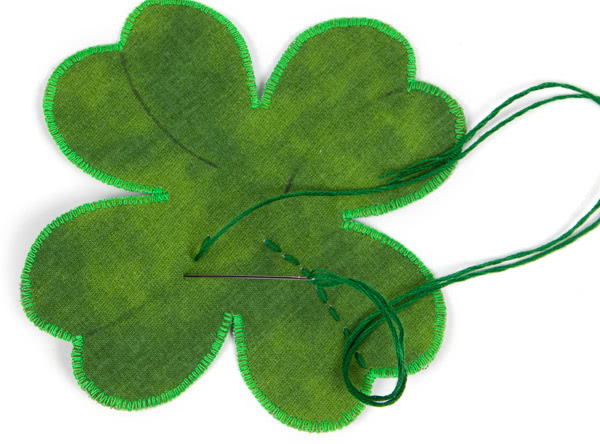 Tischdeko Kleeblätter nähen - Schritt 8 Tischdeko Kleeblätter nähen - Schritt 8