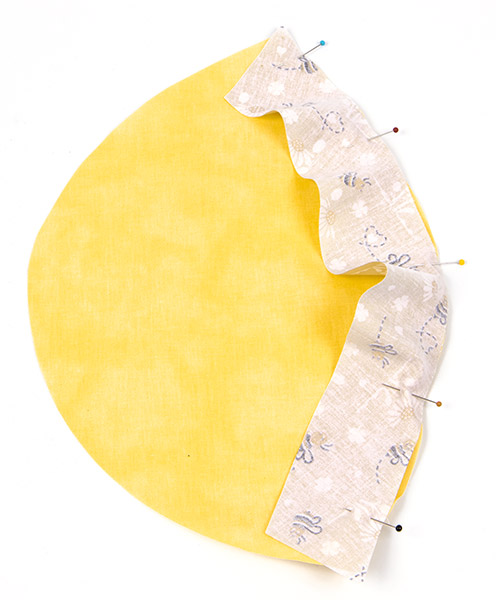 Tischset "Biene" nähen - Schritt 2