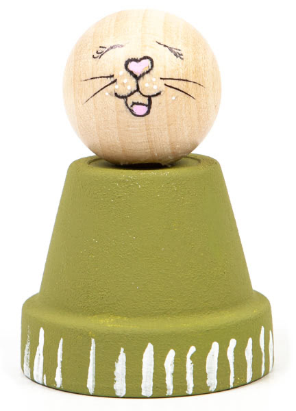 Häschen aus Tontöpfen basteln - Schritt 4 Häschen aus Tontöpfen basteln - Schritt 4