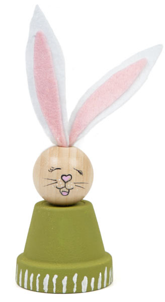 Häschen aus Tontöpfen basteln - Schritt 7 Häschen aus Tontöpfen basteln - Schritt 7