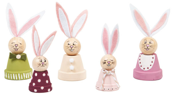 Häschen aus Tontöpfen basteln - Schritt 10 Häschen aus Tontöpfen basteln - Schritt 10