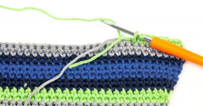 Topfhandschuh häkeln Schritt 1/2