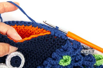 Topfhandschuh häkeln Schritt 7/1