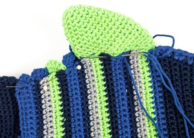 Topfhandschuh häkeln Schritt 8