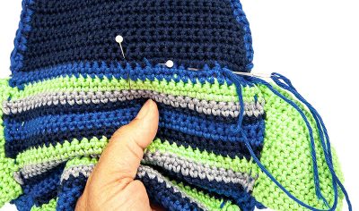 Topfhandschuh häkeln Schritt 10