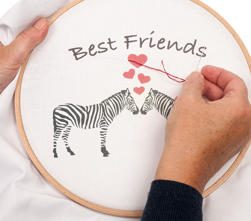 Transferfolie besticken