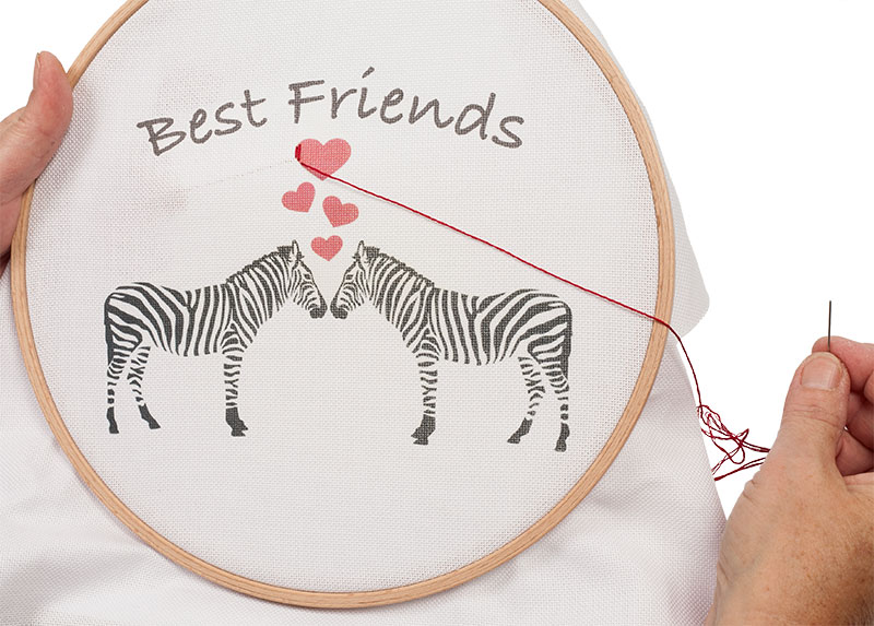 Transferfolie besticken