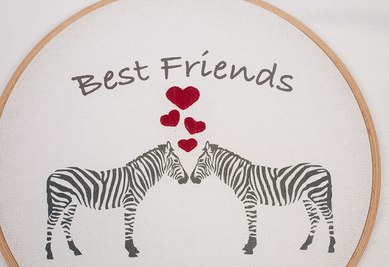 Transferfolie besticken