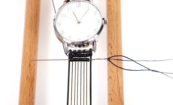 Uhrenarmband mit Perlen weben - Schritt 13 Uhrenarmband mit Perlen weben - Schritt 13