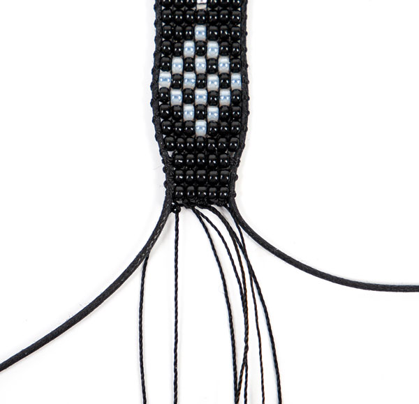 Uhrenarmband mit Perlen weben - Schritt 17 Uhrenarmband mit Perlen weben - Schritt 17