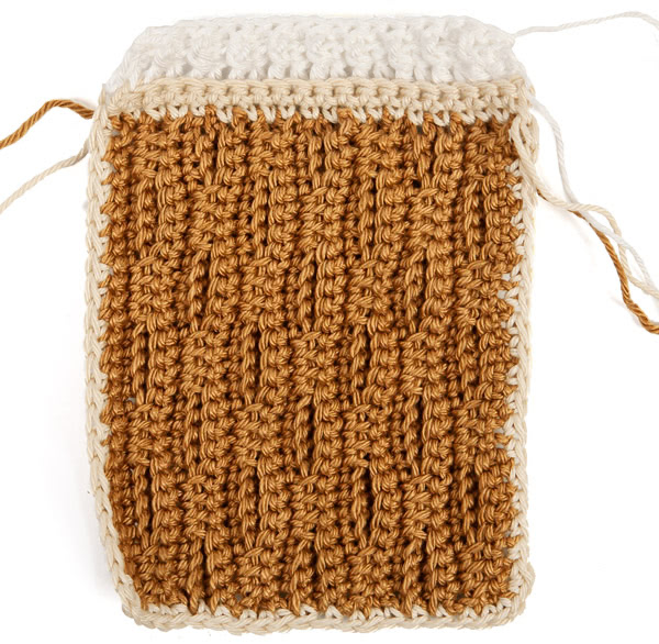 Untersetzer Bierkrug häkeln - Schritt 3