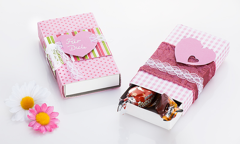 Schachtel Valentinstag basteln