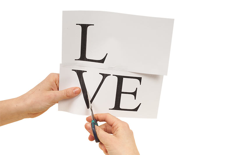 Valentinstagsbild Schrift