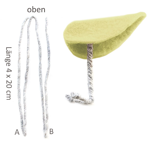 Vögel aus Wollband basteln - Schritt 2.1 Vögel aus Wollband basteln - Schritt 2.1