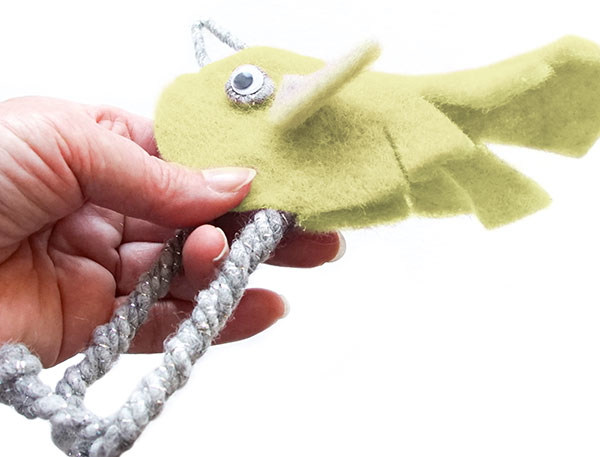 Vögel aus Wollband basteln - Schritt 6 Vögel aus Wollband basteln - Schritt 6