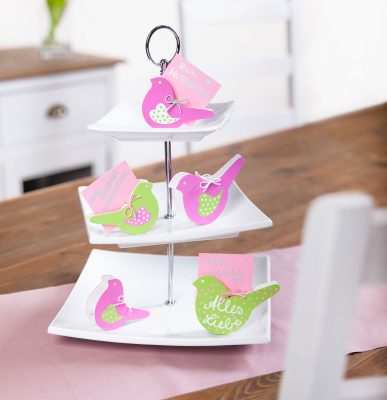 Tischkartenhalter in Vogelform