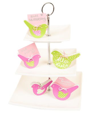 Tischkartenhalter in Vogelform