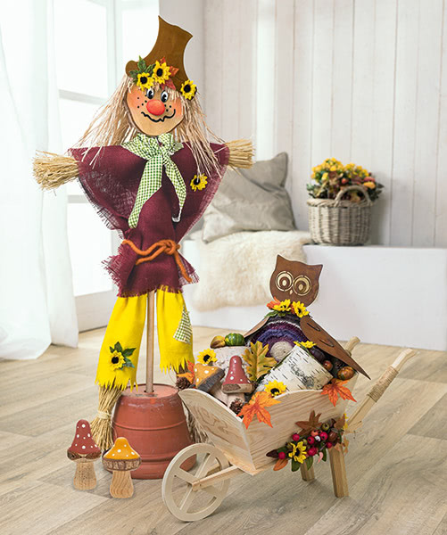 Vogelscheuche basteln