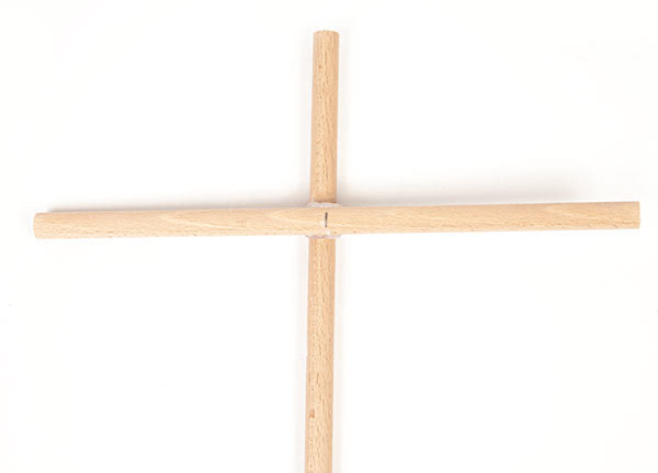 Vogelscheuche basteln - Schritt 1