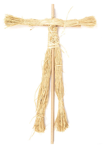 Vogelscheuche basteln - Schritt 7