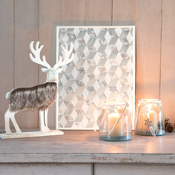 Wandbild aus Bändern weben