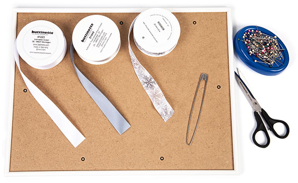 Wandbild aus Bändern weben - Schritt 1 Wandbild aus Bändern weben - Schritt 1