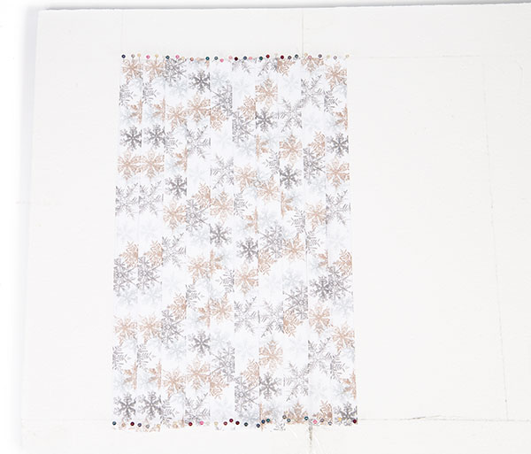 Wandbild aus Bändern weben - Schritt 2 Wandbild aus Bändern weben - Schritt 2